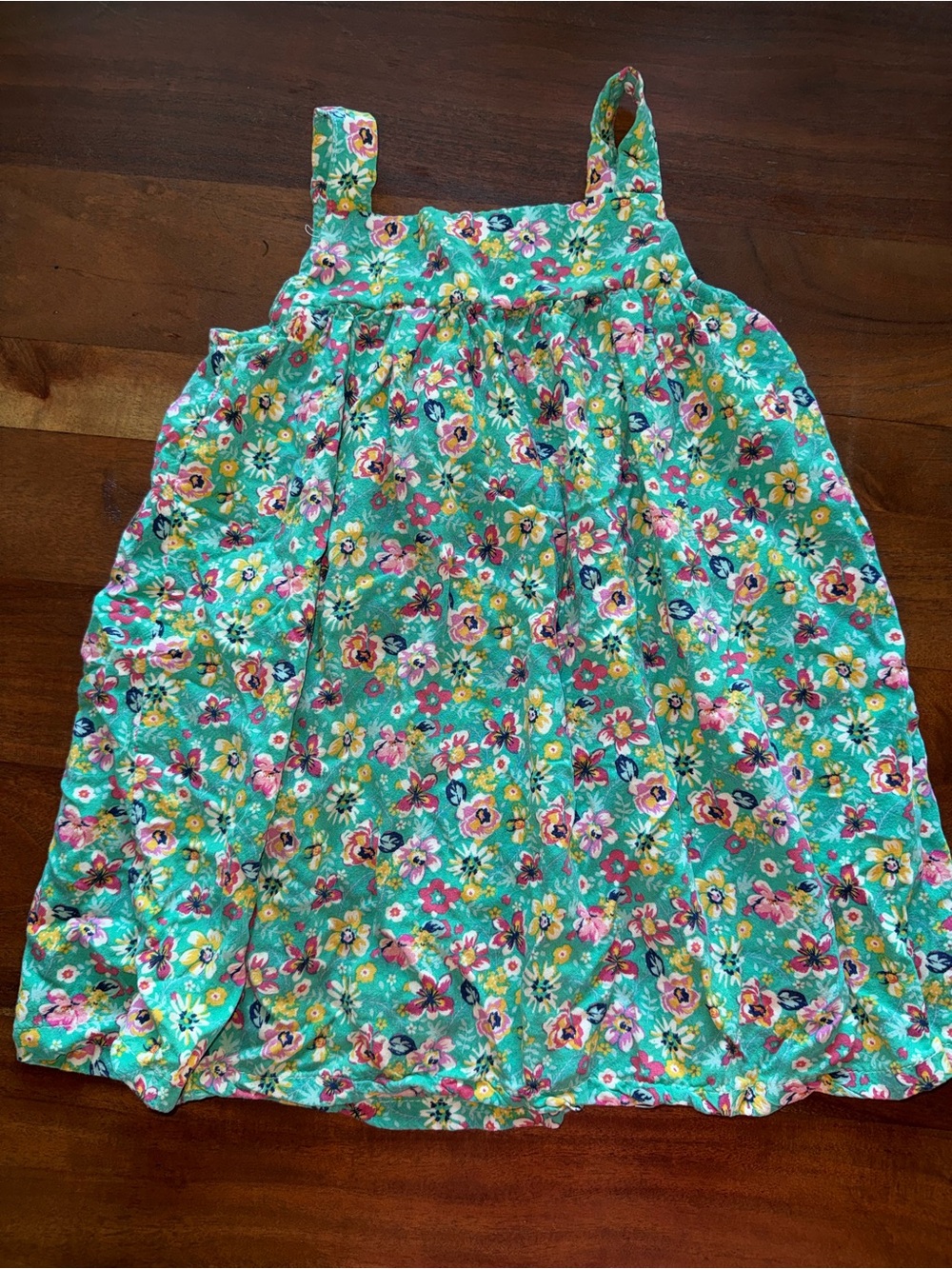 Girls' Floral‎ Sundress - Teal Multicolor